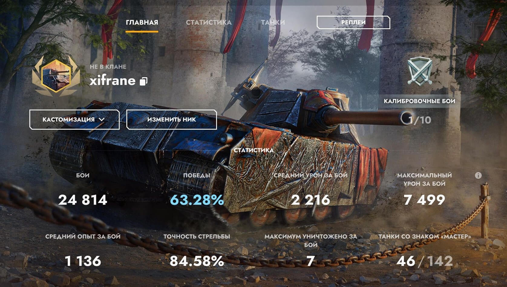 Фон профиля «VK 75.01 (K)»