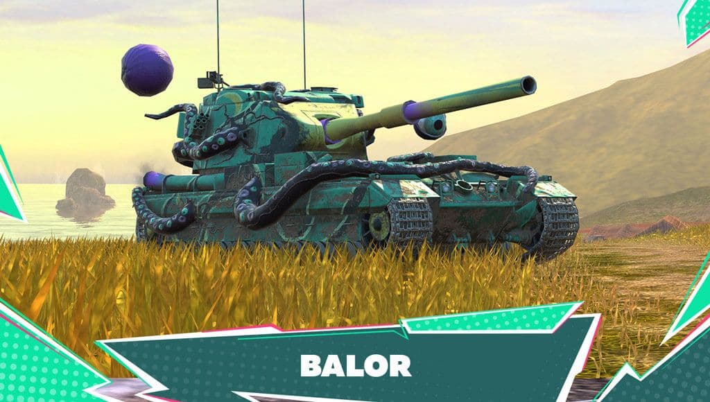 Купить Премиум Танк Камуфляж «Балор» для FV215b 183 легендарный для Tanks Blitz | Танкс Блиц