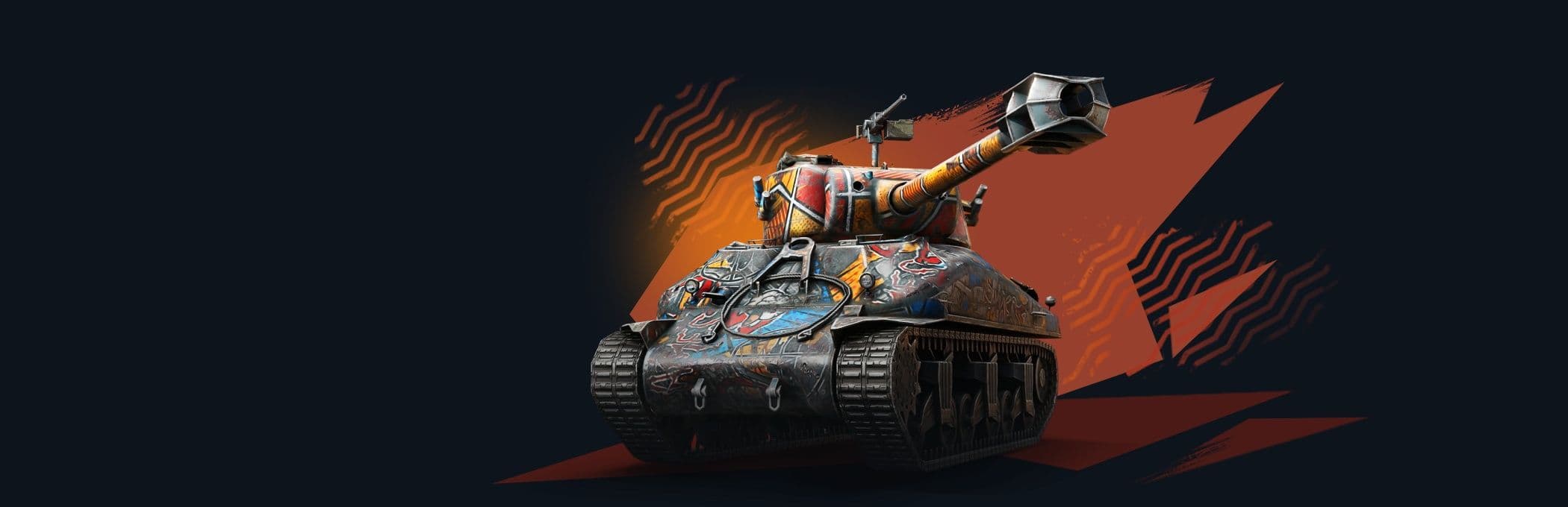 Купить Премиум Танк Камуфляж «Безумное граффити» для M4A1 Revalorise эпический для Tanks Blitz | Танкс Блиц
