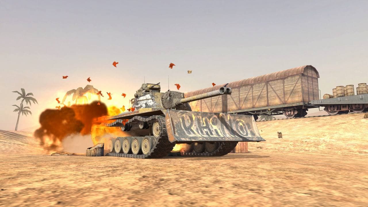 Купить Премиум Танк Камуфляж «Носорог» для M48A2 Raumpanzer легендарный для Tanks Blitz | Танкс Блиц
