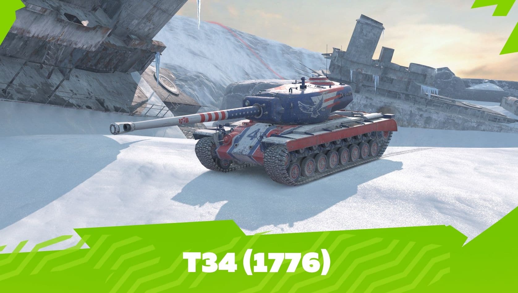 Купить Премиум Танк Т34 Independence (1776) для Tanks Blitz | Танкс Блиц